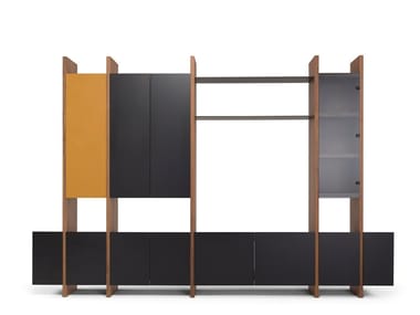 SISTEMA PARERE 1 - Sectional storage wall by Amura