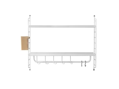 STRING® SYSTEM BATHROOM - Suspended powder coated steel bathroom cabinet by String Furniture