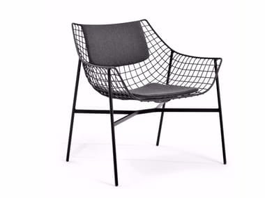 SUMMER SET - Garden steel easy chair by Varaschin