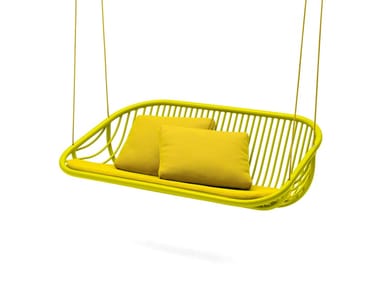SWING - 2 Seater synthetic fibre garden hanging chair by Paola Lenti