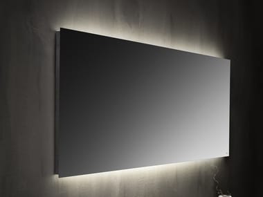 Mirror with integrated lighting - Wall-mounted mirror with integrated lighting by Falper