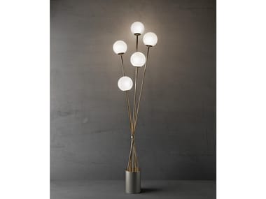 AURORA LED metal floor lamp By Italamp