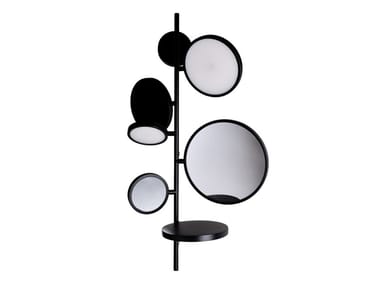 TELL ME STORIES - Mirror with integrated lighting and shelfs by DCW Editions