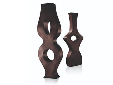 TRISTAN & ISOTTE - Metal vase / sculpture by De Castelli