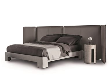 TUYO KUOIO - Tanned leather headboard for double bed by Meridiani