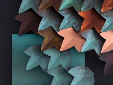 VERTICAL GREEN - Modular copper 3D Wall Cladding by De Castelli