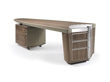 ARK - Wooden office desk with drawers by Reflex
