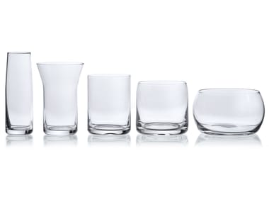 5-in-1 - Set of 5 glasses in blown crystal by Karakter