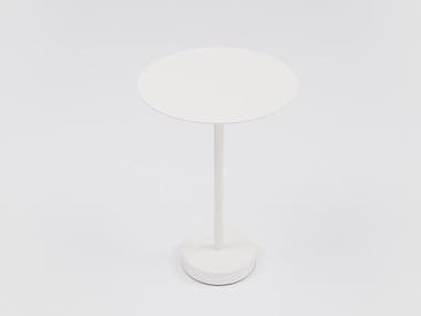 BINCAN S - Round painted metal high side table by Danese Milano