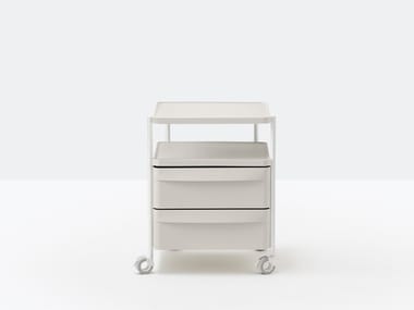 BOXIE BXM_2C - Polypropylene office drawer unit with castors by Pedrali