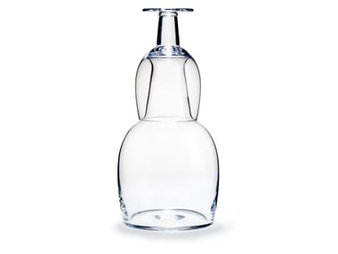 GLASS CARAFE - Blown crystal glass and jug set by Karakter