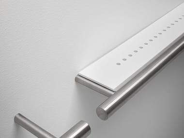 CILINDRO - Stainless steel towel rack / bathroom wall shelf by Falper