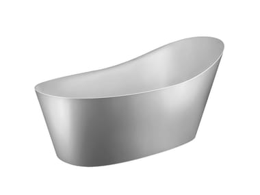 CONO - Freestanding oval Cristalplant® bathtub by Gessi