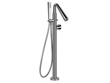 CONO - Chromed brass bathtub mixer with hand shower by Gessi