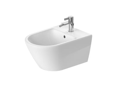 D-NEO - Wall-hung ceramic bidet with overflow by Duravit