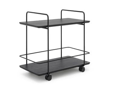 ROLF BENZ 931 - Solid wood food trolley by Rolf Benz