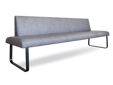 FOR US - Upholstered bench wit steel base by Tonon