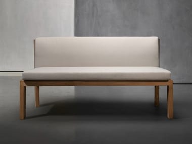 TIMME - Fabric garden bench with back by Piet Boon