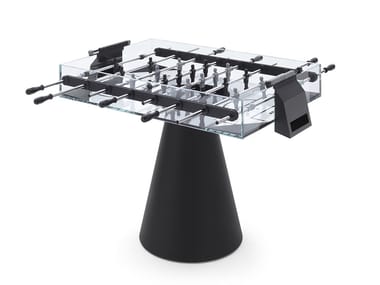 GHOST - Rectangular crystal and metal football table by Fas Pendezza