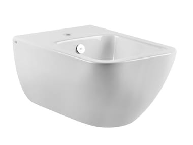 GOCCIA - Wall-hung ceramic bidet with overflow by Gessi