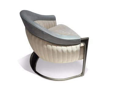 GRACE - Upholstered fabric armchair with armrests by Visionnaire