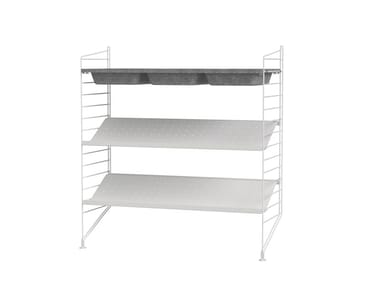 HALLWAY C - Powder coated steel shoe cabinet by String Furniture