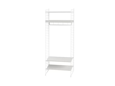 HALLWAY R - Sectional powder coated steel wardrobe with shoe rack by String Furniture