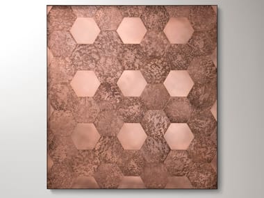HEXAGON - Copper Decorative panel by De Castelli