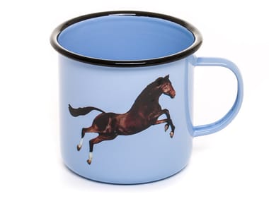 HORSE - Enamelled metal mug (Request Info)