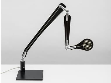 INA - LED with swing arm aluminium desk lamp by Danese Milano