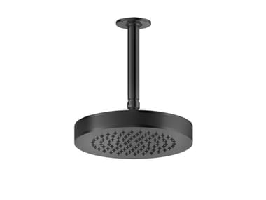 INCISO - Ceiling mounted round brass overhead shower by Gessi