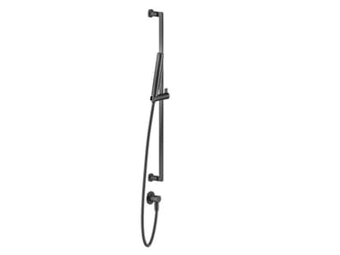 INCISO - Chromed brass shower wallbar with hand shower by Gessi