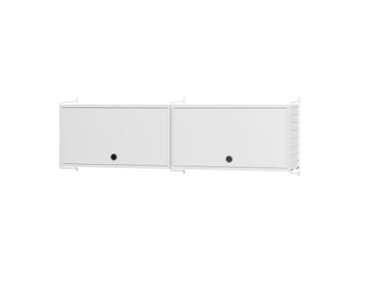 KITCHEN N - Horizontal powder coated steel wall cabinet with door by String Furniture