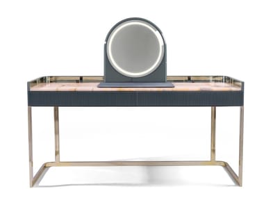 KOBOL - Glossy steel dressing table by Visionnaire