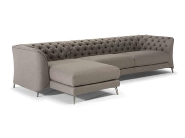 LA SCALA - Tufted sofa with chaise longue by Natuzzi Italia