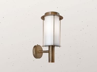 LOGGIA 264.01 - LED brass outdoor wall lamp by Il Fanale