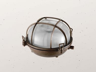 MARINA 247.39 - LED brass Bulkhead ceiling light by Il Fanale