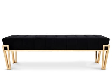 NUBIAN - Tufted upholstered velvet bench by Luxxu