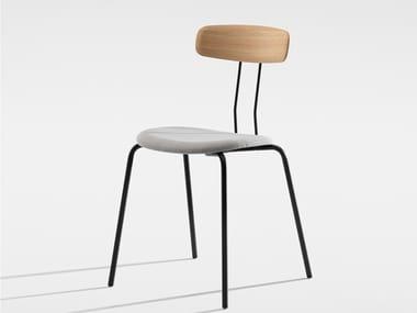 OKITO PLY - Stackable wooden chair with integrated cushion by Zeitraum