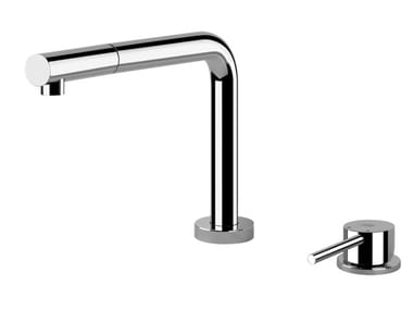 OXYGENE H.T. - Countertop chromed brass kitchen mixer tap by Gessi