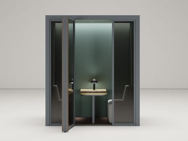 PHONE BOOTH L - Office booth with built-in lights by Kettal
