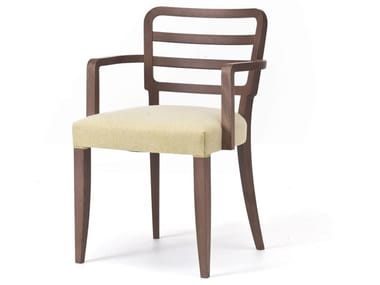 WIENER 12 - Fabric chair with armrests by Very Wood