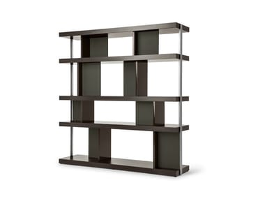 JOBS - Double-sided wooden bookcase by Poltrona Frau