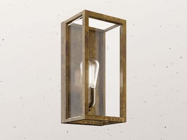 QUADRO 262.04 - Brass Outdoor wall Lamp by Il Fanale
