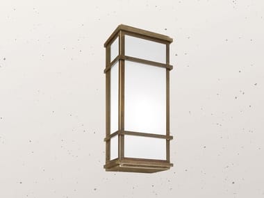 QUADRO 262.12 - Brass Outdoor wall Lamp by Il Fanale