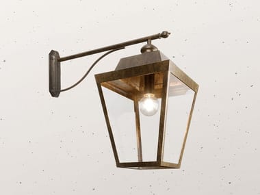 QUADRO 262.61 - Glass and iron outdoor wall lamp by Il Fanale