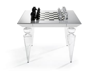 SCACCHI - Murano glass chess table by Reflex