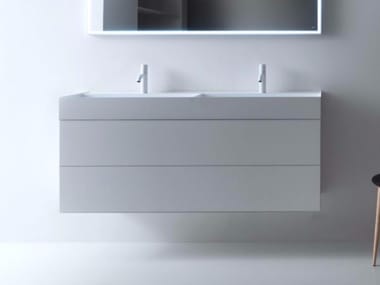 QUATTRO.ZERO - Double vanity unit with drawers by Falper