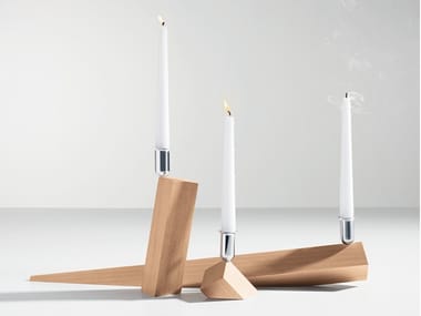 VENEZIA / PISA / TORCELLO - Beech candle holder by Danese Milano