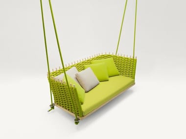 WABI - 3 Seater garden hanging chair by Paola Lenti